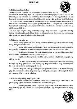 Giáo trình nguyên lý Marketing