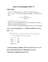Đề cương môn đại số tuyến tính- Trường Đại học bách khoa - Đại học đà nẵng.