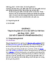 Ôn Tập Phần 1: Cơ Sở Lý Luận Về Tăng Trưởng Kinh Tế và GDP | Kinh tế chính trị Mác - Lênin | Đại học Tôn Đức Thắng