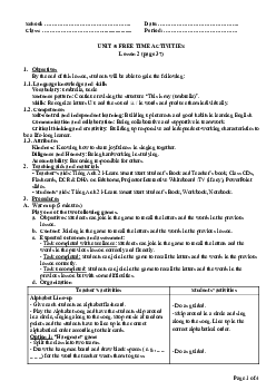 Unit 5: U5L2B | Giáo án Tiếng Anh 2 sách i-Learn Smart Start (Cả năm)