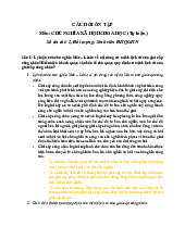 Câu hỏi ôn tập Chủ nghĩa xã hội và giai cấp công nhân | Môn Chủ nghĩa xã hội khoa học - Trường Cao đẳng Kinh tế Kế hoạch Đà Nẵng