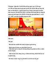 ĐẠI HỘI ĐẠI BIỂU TOÀN QUỐC LẦN THỨ XII CỦA ĐẢNG.Trường Đại học Nguyễn Tất Thành
