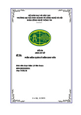 Báo cáo đồ án Phần mềm quản lý điểm sinh viên môn JAVA cơ sở | Trường Đại học Kinh Doanh và Công Nghệ Hà Nội