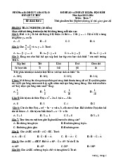 Đề học kì 2 Toán 7 năm 2023 – 2024 phòng GD&ĐT Vũ Thư – Thái Bình