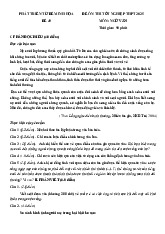 Đề thi thử tốt nghiệp THPT 2025 môn Ngữ văn bám sát đề minh họa - Đề 49