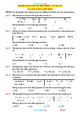 Đề Kiểm Tra Bài Khoảng Biến Thiên Và Khoảng Tứ Phân Vị Mẫu Số Liệu Ghép Nhóm