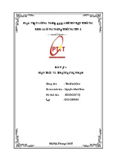 Bài tập 4 môn Kiến trúc & Thiết kế phần mềm | Học viện Công Nghệ Bưu Chính Viễn Thông