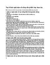 Top 10 bài nghị luận về sống cống hiến hay chọn lọc - Ngữ văn 12