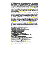 Tài liệu ôn tập môn Tiếng Anh - Hệ ngôn ngữ và giáo dục cho trẻ khuyết tật