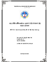 Trường đại học kinh tế quốc dân NEU - Kinh tế Chính trị Mác-Lê Nin (KTCT01) | Đại học kinh tế quốc dân NEU