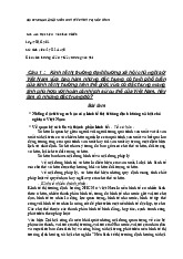 Seminar lần môn Kinh tế Chính trị Mác – Lênin | Trường Đại học Kinh doanh và Công nghệ Hà Nội