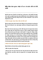 Mẫu biên bản giao nhận hồ sơ và cách viết chi tiết nhất