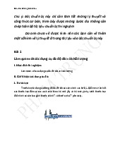 Thí nghiệm VLĐC I: Chuẩn bị, Phương Pháp Đo, và Phân Tích Kết Quả