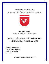 HĐCLPR Final Exam 09: Strategic PR Plan for Giày Một Brand | Đại học Văn Lang