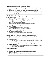 Phân tích doanh nghiệp và chiến lược marketing giày Biti's môn Chiến lược Marketing | Trường Quốc tế - Đại học Quốc gia Hà Nội