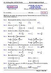 Bộ đề thi thử giữa học kì 1 Toán 11 năm học 2025 – 2026 – Chu Hoàng Minh