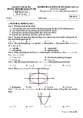 Đề cuối học kỳ 2 Toán 10 năm 2023 – 2024 trường THPT Thị xã Quảng Trị