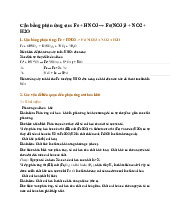 Cân bằng phản ứng sau: Fe + HNO3 → Fe(NO3)3 + NO2 + H2O - Hóa học 11