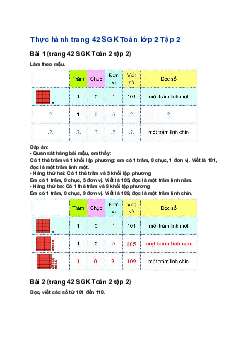 Giải SGK Toán lớp 2 trang 45, 46 Các số từ 111 đến 200| Chân trời sáng tạo