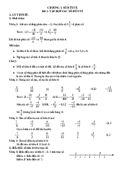 Chuyên đề cơ bản môn Toán 7 Kết Nối Tri Thức Với Cuộc Sống (tập 1)
