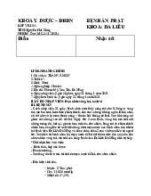 Bệnh án Khoa da liễu | Y tế - Sức khỏe