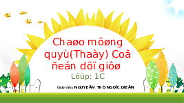 Giáo án điện tử Tiếng việt 1 bài 1 Chân trời sáng tạo : Trong giấc mơ buổi sáng