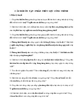 Câu hỏi ôn tập thủy lực công trình | Trường Đại học Kiến trúc Thành phố Hồ Chí Minh