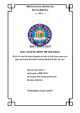 Lý thuyết lợi nhuận bình quân của Mác và sự vận dụng vào lựa chọn ngành nghề, dự án kinh doanh của doanh nghiệp Việt Nam hiện nay | Bài thảo luận kinh tế chính trị
