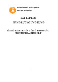 Bài tập lớn: Chuyển đổi số trong các tổ chức doanh nghiệp môn Năng lực số ứng dụng | Học viện Ngân hàng