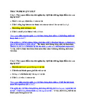 Đề cương môn Triết học Mac Lê nin  - trường đại học Thủy lợi.