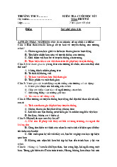 Đề thi học kỳ 1 môn Hoạt động trải nghiệm lớp 8 năm học 2024 - 2025  | Bộ sách Chân trời sáng tạo