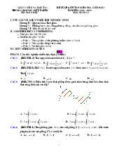 Đề cương HK2 Toán 12 năm 2024 – 2025 trường THPT Bùi Hữu Nghĩa – Cần Thơ