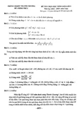 Đề chọn học sinh giỏi Toán 9 năm 2024 – 2025 phòng GD&ĐT Thanh Chương – Nghệ An
