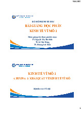 Chương 1: Khái quát về kinh tế vĩ mô | Bài giảng kinh tế vĩ mô