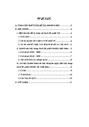 Quá trình hội nhập kinh tế quốc tế của Việt Nam| Đại học Kinh Tế Quốc Dân