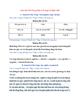 Soạn bài Cốm Vòng Chân trời sáng tạo Ngắn nhất | Ngữ Văn 7 Chân Trời Sáng Tạo tập 1
