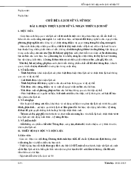 Giáo án Lịch sử 10 sách Kết nối tri thức với cuộc sống (Cả năm)