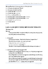 Lab 1: Làm quen với hệ điều hành Windows môn Hệ Thống Máy Tính (Computer System) | Trường Đại học Khoa học tự nhiên, Đại học Quốc gia Thành phố Hồ Chí Minh
