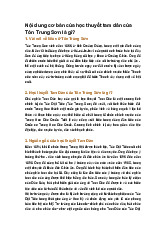 Nội dung cơ bản của học thuyết tam dân của Tôn Trung Sơn là gì?