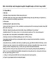 Bài văn kể lại một truyện truyền thuyết hoặc cổ tích hay nhất | Ngữ văn 6