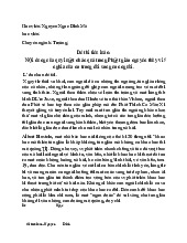 [ TÀI LIỆU ] TIỂU LUẬN TRIẾT | Trường Đại học Hải Phòng