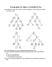 Bài tập phần AVL, Splay, 2-3, Red-Black Tree - Cấu trúc dữ liệu và giải thuật | Trường Đại học Bách khoa Hà Nội