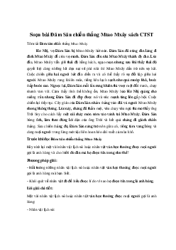 Soạn bài Đăm Săn chiến thắng Mtao Mxây sách CTST