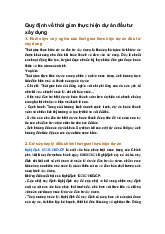 Quy định về thời gian thực hiện dự án đầu tư xây dựng