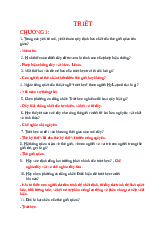 Ngân hàng câu hỏi Triết học Mác - Lênin-Đại học Thuỷ Lợi