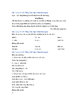 Giải VBT môn Tiếng việt 2 học kì 2 - Bài 4: Sông Hương | Chân trời sáng tạo