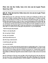 Phân tích bài thơ Chiều hôm nhớ nhà của bà huyện Thanh Quan hay nhất | Ngữ văn 7