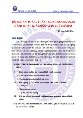 Bài 5: địa vị pháp lý hành chính của cơ quan  hành chính nhà nước và tổ chức xã hội môn Luật hành chính | Trường đại học Mở Hà Nội