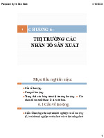 silde bài giảng chương 6 thị trường sản xuất  môn kinh tế vĩ mô