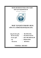 Thực Tập Quản Trị Bán Hàng Tại Công Ty Hải Hà | Đại học Kinh tế kỹ thuật công nghiệp